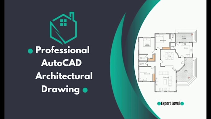 draw floor plans, elevations, and sections in autocad 2d