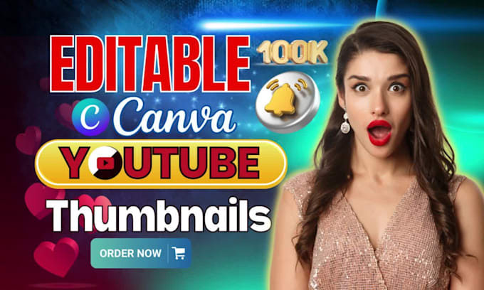 design eye catching canva youtube thumbnail templates