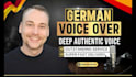 speak a deep german voice over in high studio quality