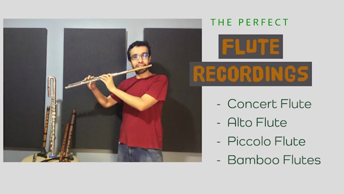 record professional flute tracks or solos