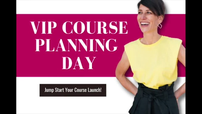 vip day to strategize your entire course launch and content