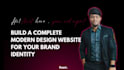 build complete modern design website or landing page for your brand identity