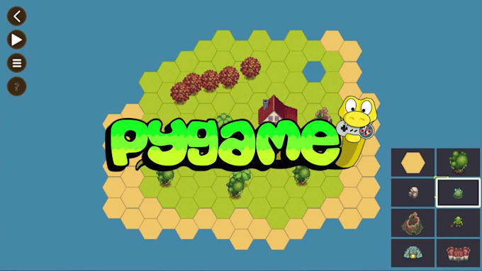 build custom 2d python pygame game with clean code