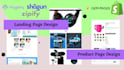 design responsive ecommerce website with shopify,pagefly,shogun,gempages