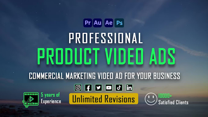 create product video, brand commercial and video ads