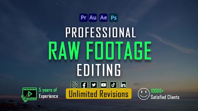 edit cinematic commercial video ads and explainer video