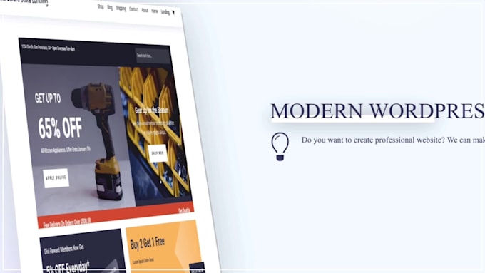 develop modern wordpress website with responsive web design