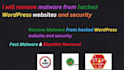 remove malware from hacked wordpress websites and security
