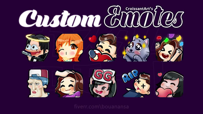 create for you an amazing custom emotes pack