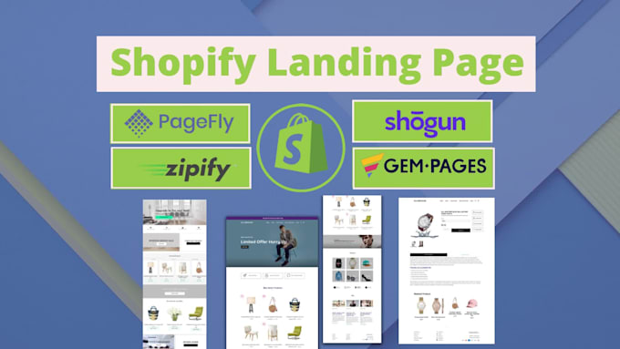 do shopify landing page design using shogun or pagefly