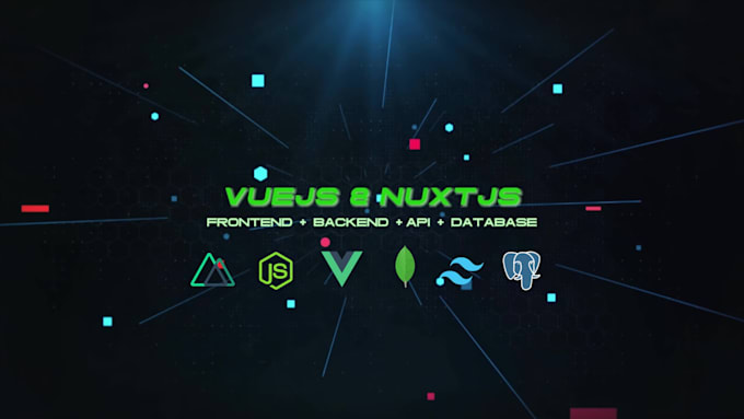 build a nuxtjs full stack web app or ecommerce website