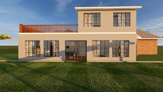 create 3d floor plans and realistic rendering for house and office