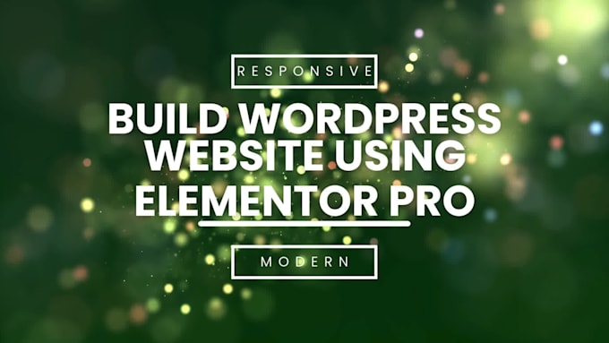 build a high converting wordpress elementor website for your business