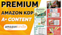 design premium amazon a plus content for amazon KDP book