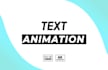do any text animation or titles for you
