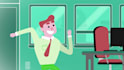 create a short 2d cartoon character animation