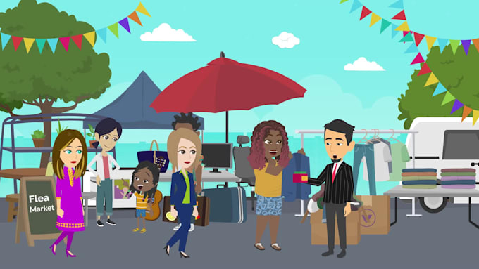 make 2d cartoon explainer video