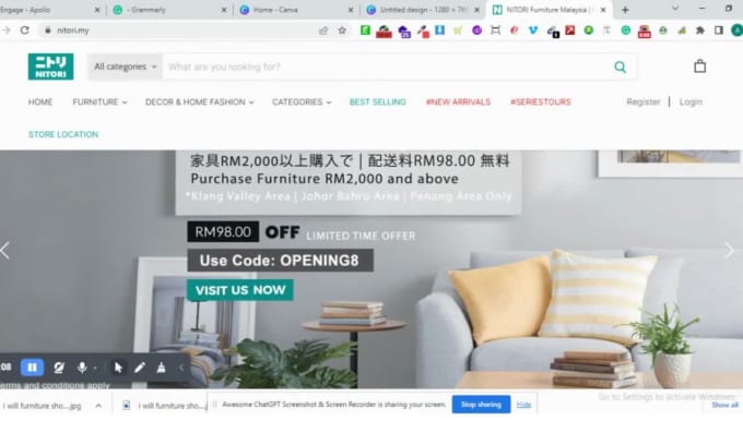 Shopify furniture websites deals