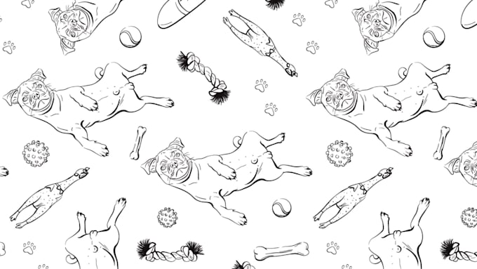 design unique and seamless hand drawn pattern, textile prints