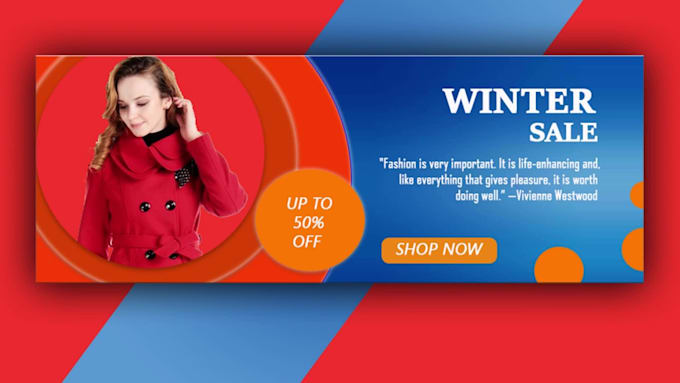 design professional website banner and social media banner