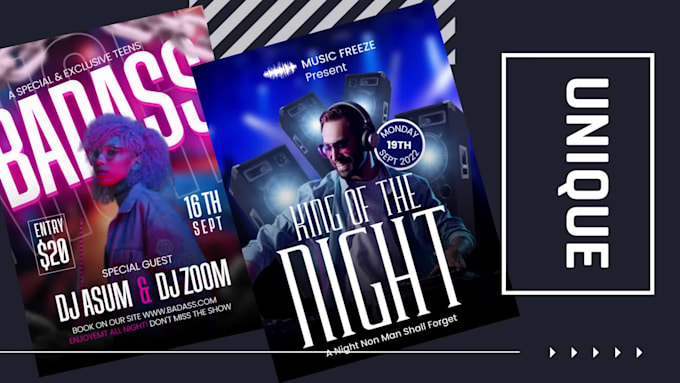 design flyer, poster, banner, in canva