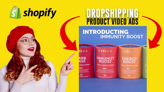create dropshipping ad or shopify facebook video ads