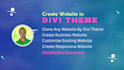 design website in divi theme, clone any website by divi theme, customize divi