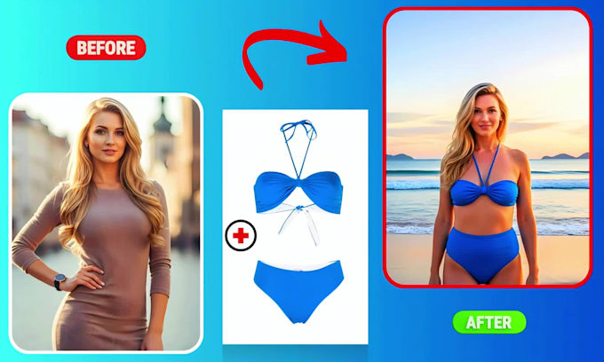 change outfit and replace clothes on your photos