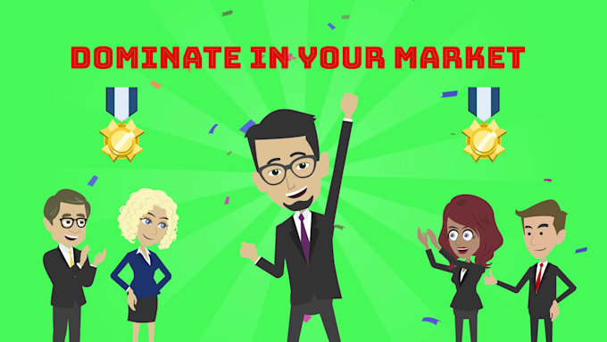 create 2d animated marketing video