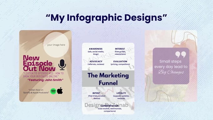 design professional infographics and data visualizations