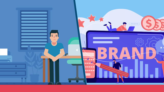 create 2d animation, 2d animated explainer videos and motion graphics
