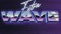 design glitchy vhs style typography with 80s vibes