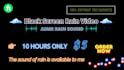 create 10 hours black screen rain and thunder rain video