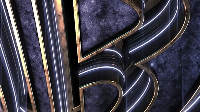 3d metallic glow cinematic epic logo reveal intro