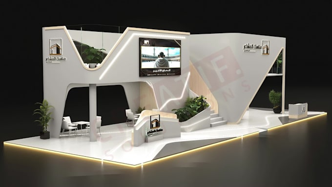 design the exhibition stand, trade show booth, expo stall, or kiosk