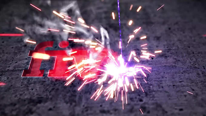 do laser youtube intro video or animated logo
