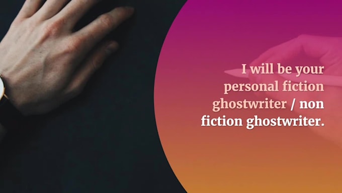 ghostwrite high converting ebooks for fiction or nonfiction