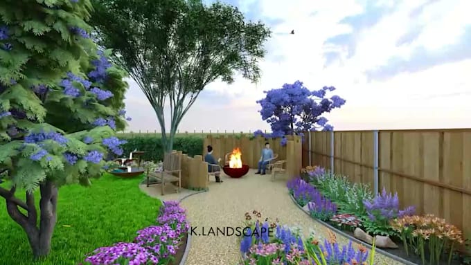 do 3d modelling and rendering of your landscape designs