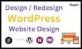 build responsive wordpress website design or redesign, revamp elementor website