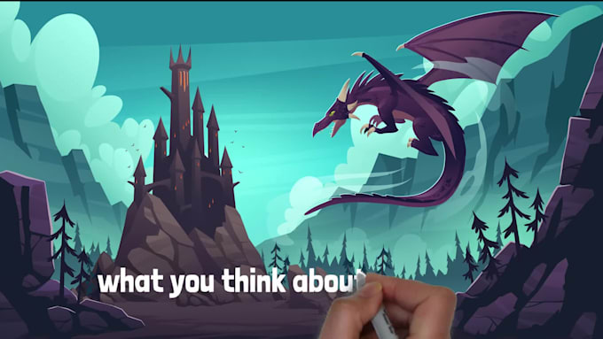 create 2d animation or whiteboard video animation