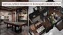 create custom basement designs with 3d visualization and 3d rendering realistic