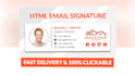 create HTML email signature, clickable email signature