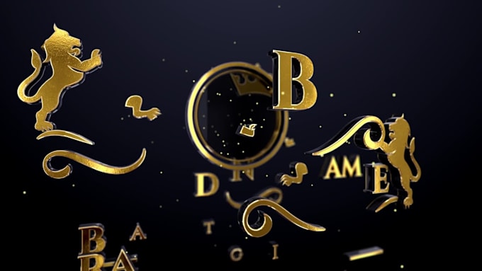 make unique and awesome 3d logo and text animation
