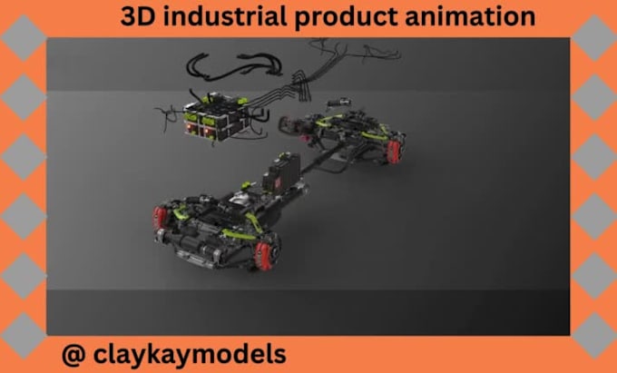 do 3d model 3d industrial product commercial video 3d explainer animation video