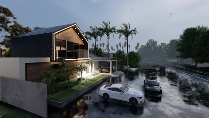 Create realistic architecture design and renderings with 2d drawings by ...