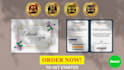 create a thank you card, amazon product insert design