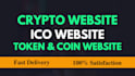 design cryptocurrency website crypto landing page ico website by wordpress