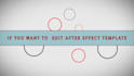 edit any after effect template in 24 hours