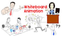 create custom whiteboard animation explainer or doodle video