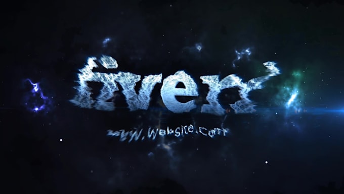 create cinematic intro with dispersion effect in space